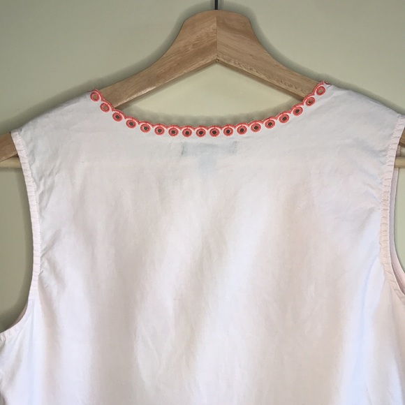 J. Crew embroidered eyelet accent tank top - Picture 6 of 9